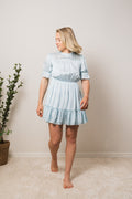 Sophie Mini Dress - Blue Waves