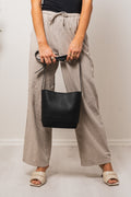 Edith Small Bucket Bag - Vegetal Black