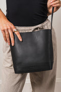 Edith Small Bucket Bag - Vegetal Black