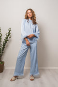 Brady Blouse - Light Blue
