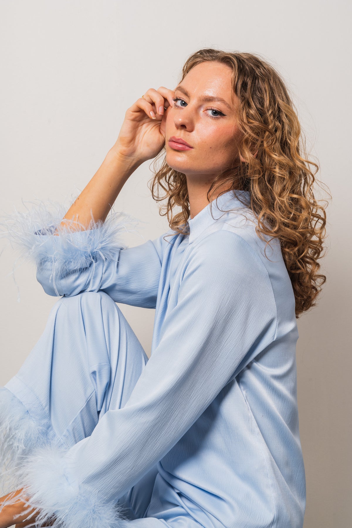 Brady Blouse - Light Blue