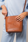 Edith Small Bucket Bag - Cognac