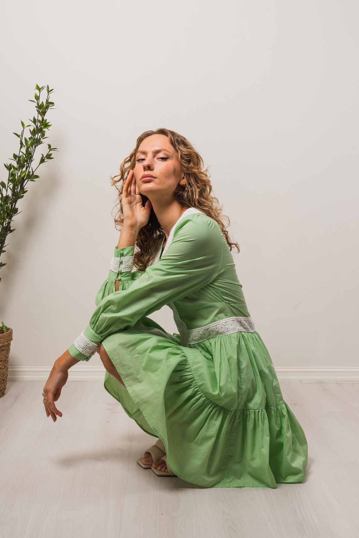 Oline Dress - Green