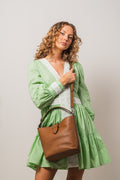 Lexie Small Bucket Bag - Cognac