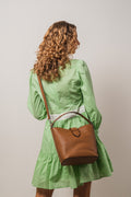 Lexie Small Bucket Bag - Cognac