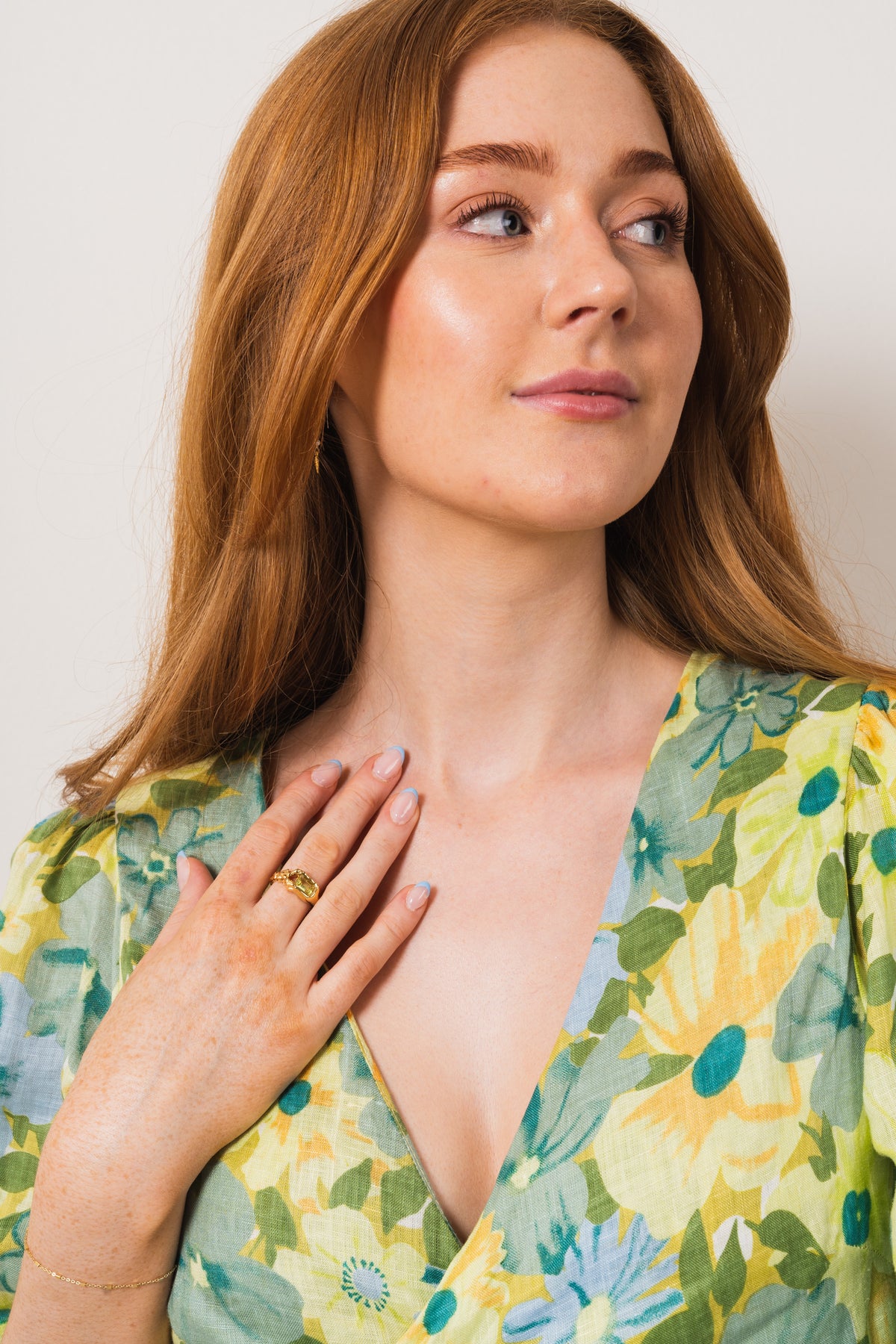 Lemon Disco Ring - Guld