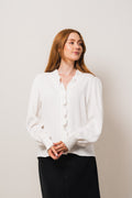 Sueda Frill Shirt - White