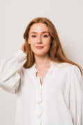Sueda Frill Shirt - White
