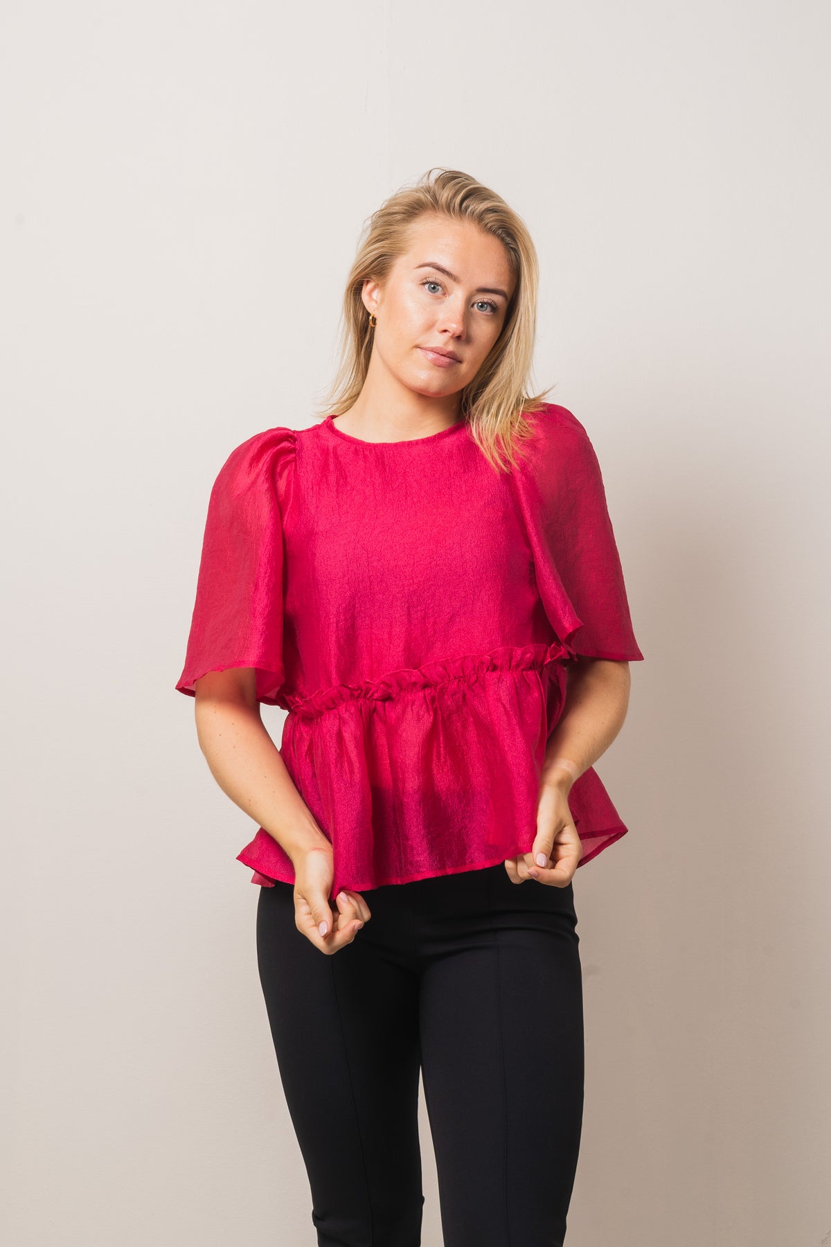 Monique Flow Blouse - Pink