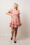 Chiara Dress - Peachy Pink