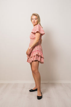 Chiara Dress - Peachy Pink