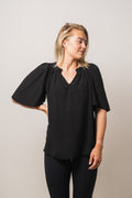 Sunrise Flow Top - Black