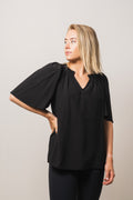 Sunrise Flow Top - Black