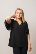 Sunrise Flow Top - Black