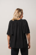 Sunrise Flow Top - Black