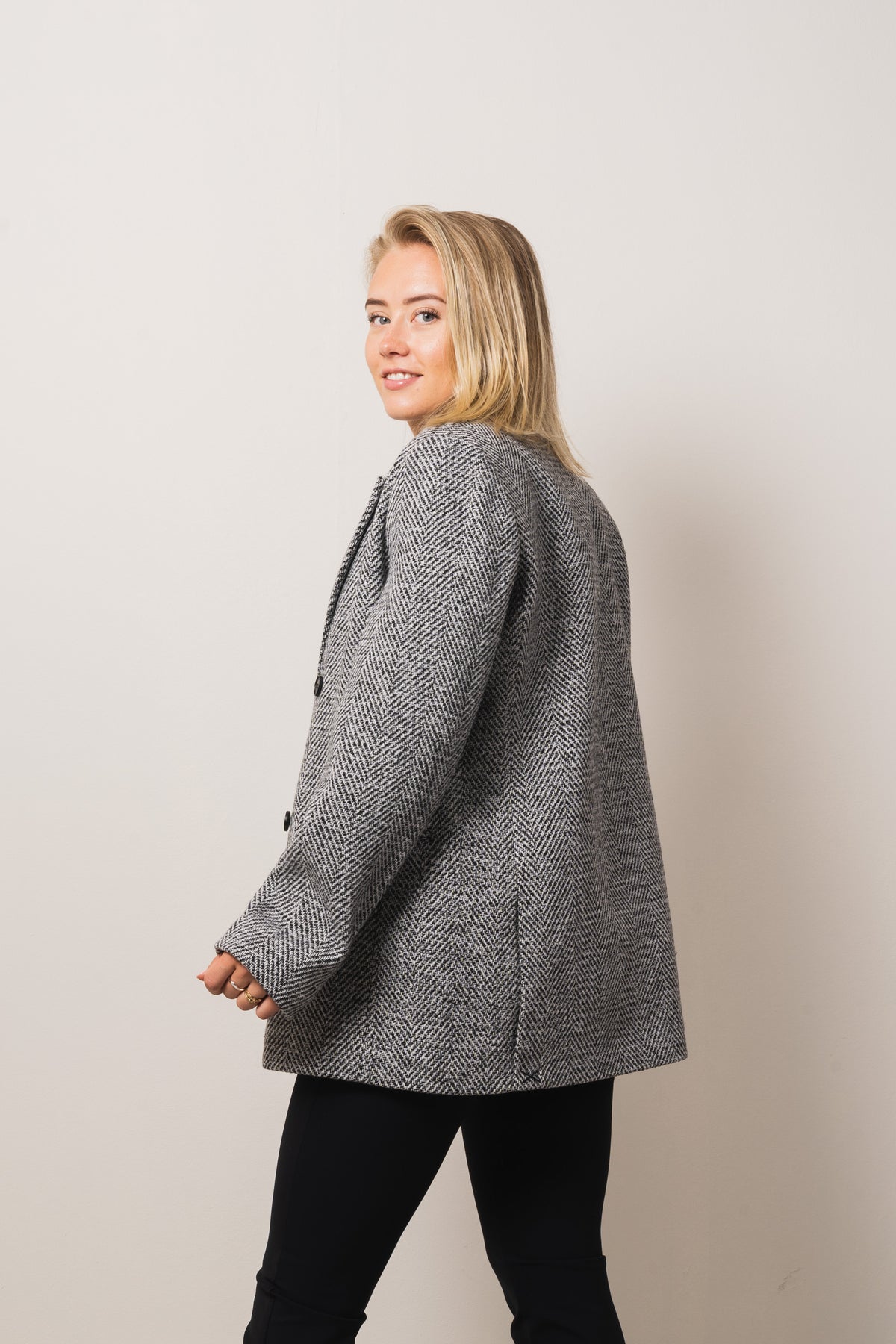 Ina Herring Oversize Blazer - Black