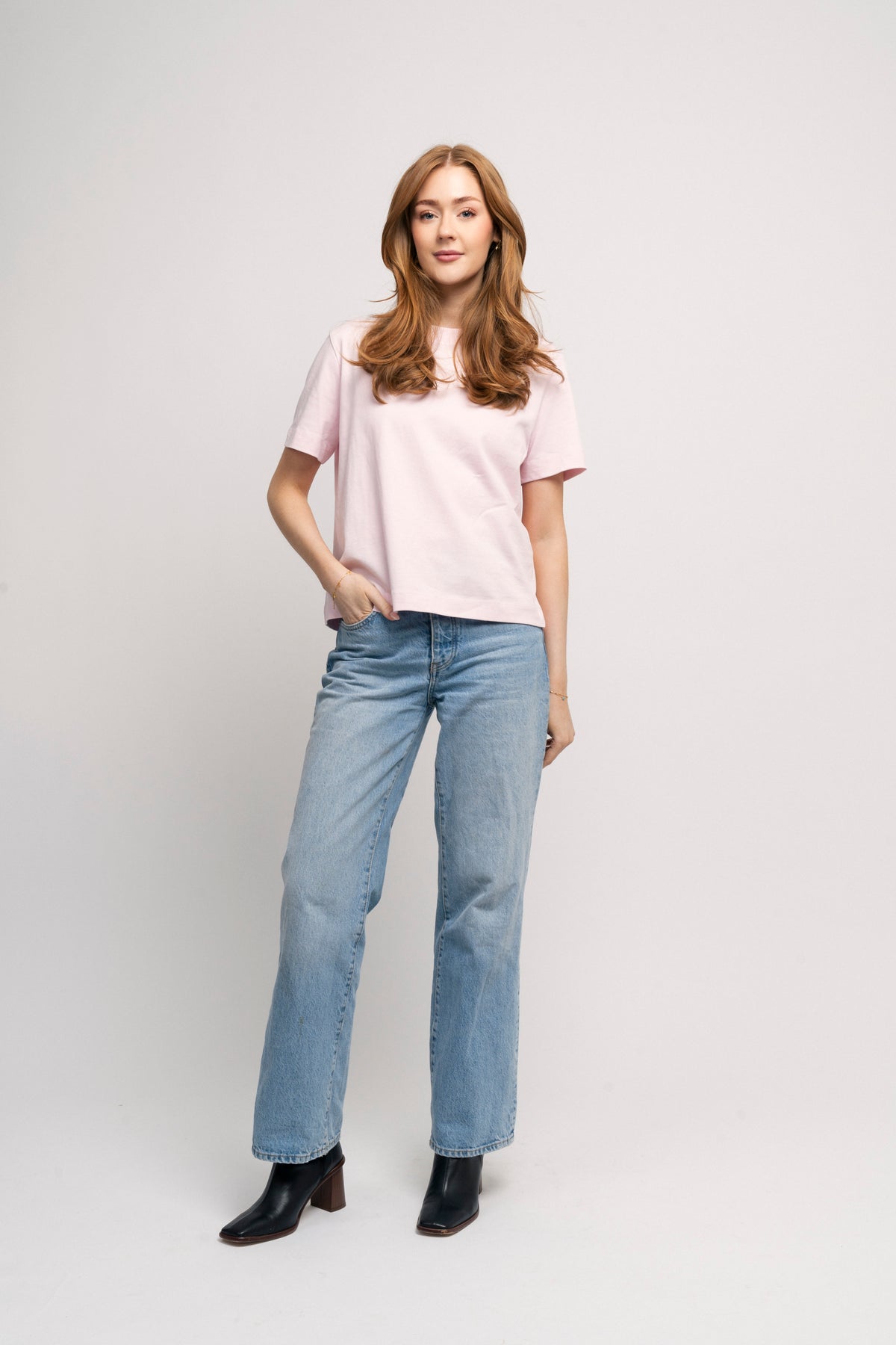Essential Ss Boxy Tee - Cradle Pink