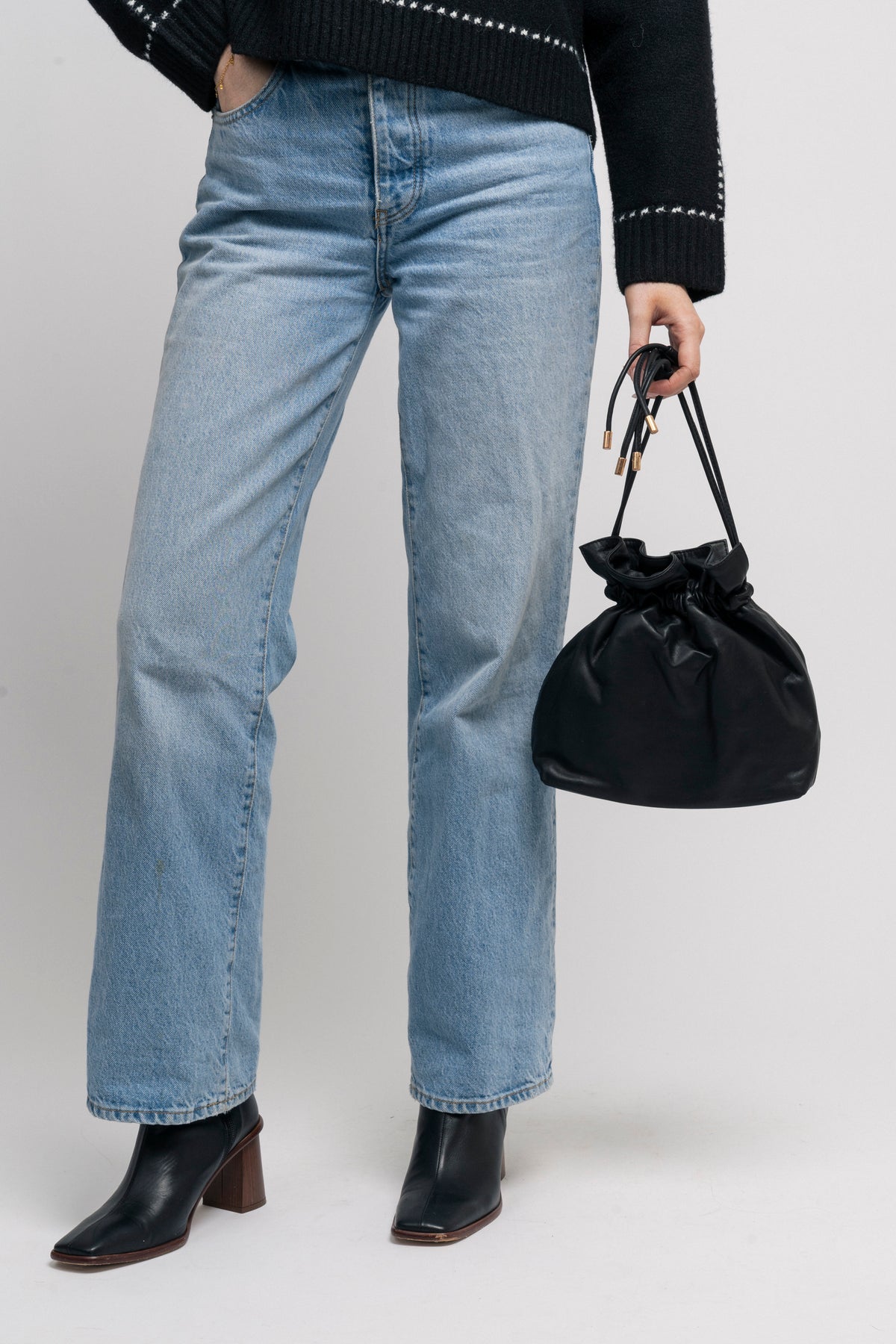Phoebecc Mini Tie Bag - Black