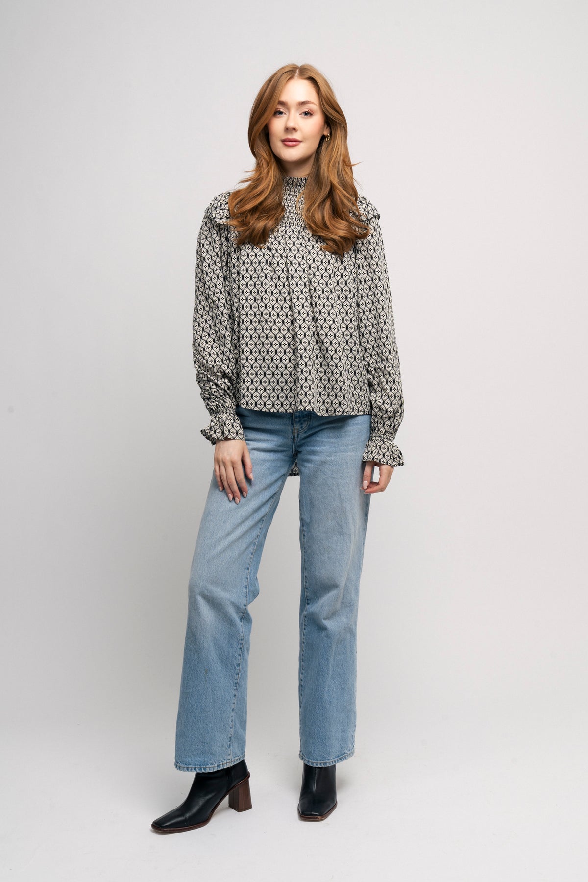 Lauracc Smock Blouse - Black
