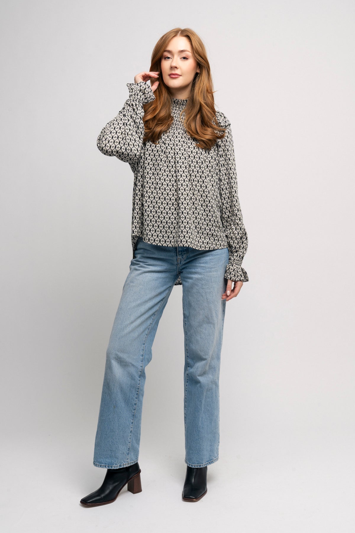 Lauracc Smock Blouse - Black