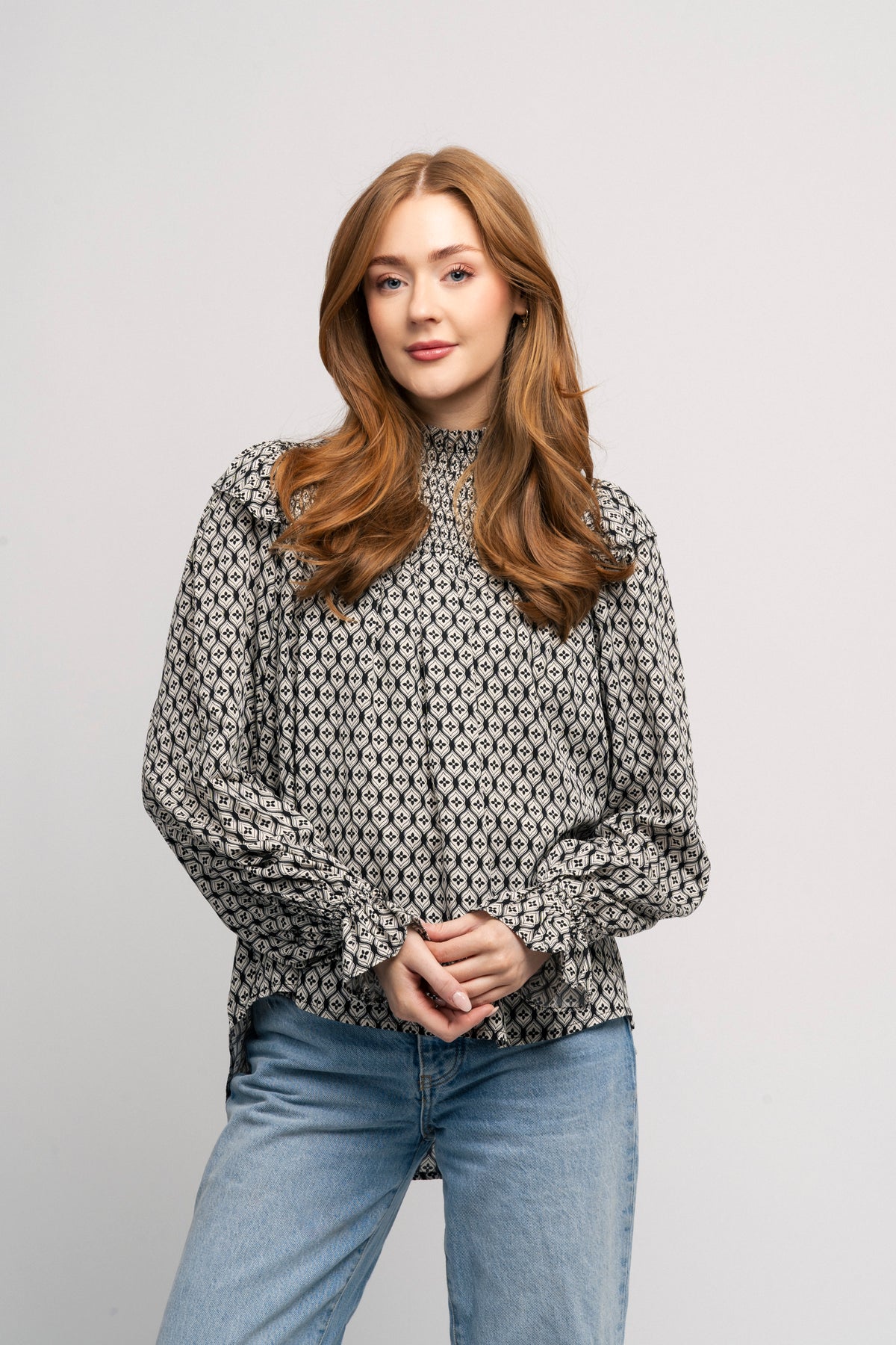 Lauracc Smock Blouse - Black