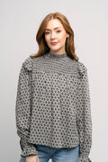 Lauracc Smock Blouse - Black