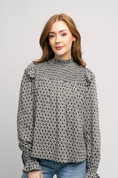 Lauracc Smock Blouse - Black