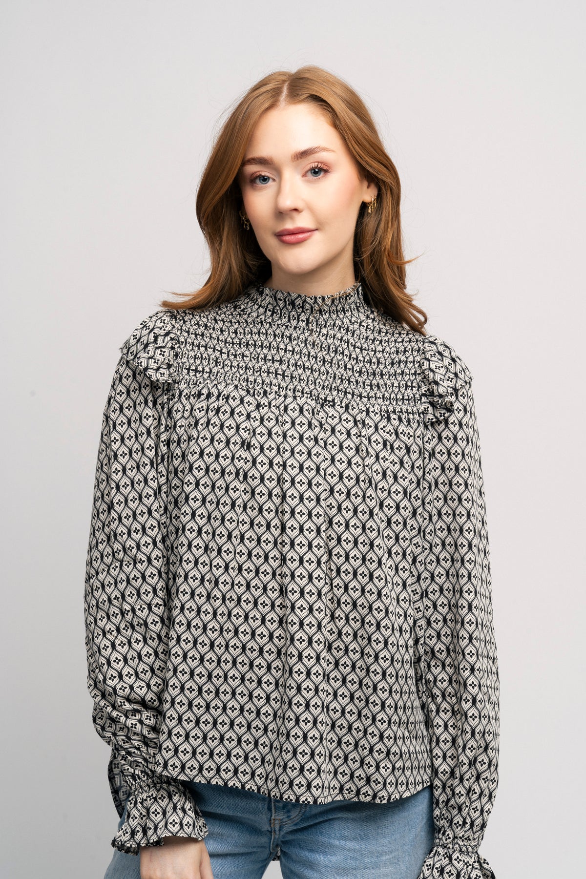 Lauracc Smock Blouse - Black