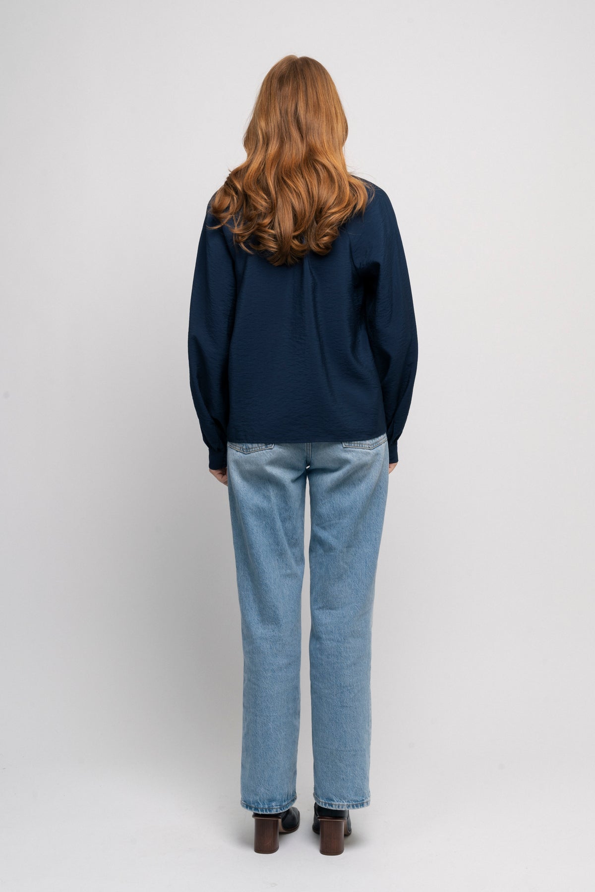 Logan-Aura Ls High Neck Top At - Dark Sapphire