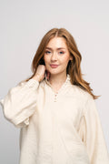 Logan-Aura Ls High Neck Top At - Birch
