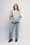 Organic Crewneck - Heather Grey