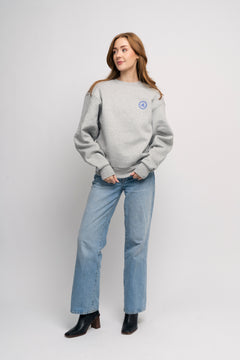 Organic Crewneck - Heather Grey