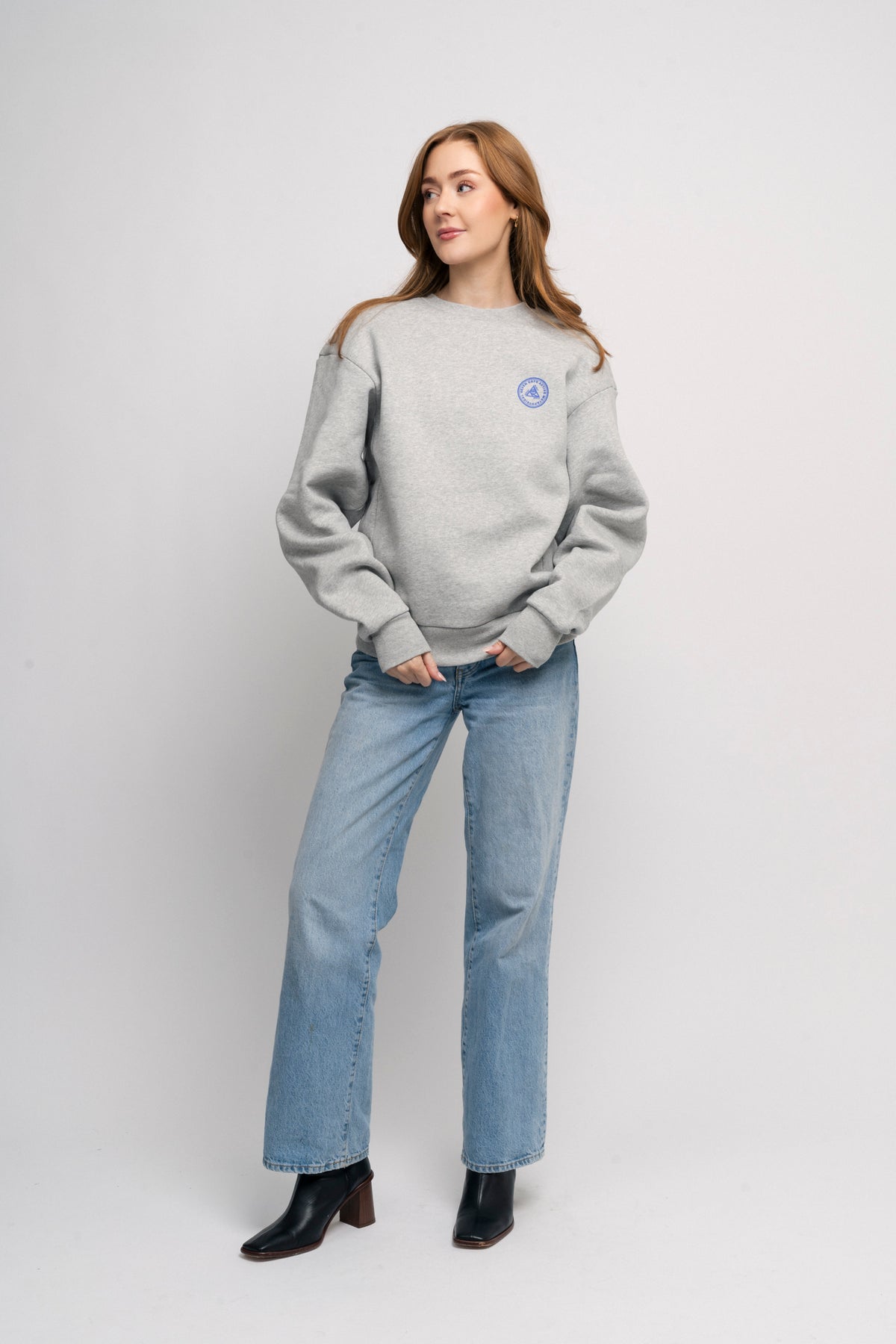 Organic Crewneck - Heather Grey