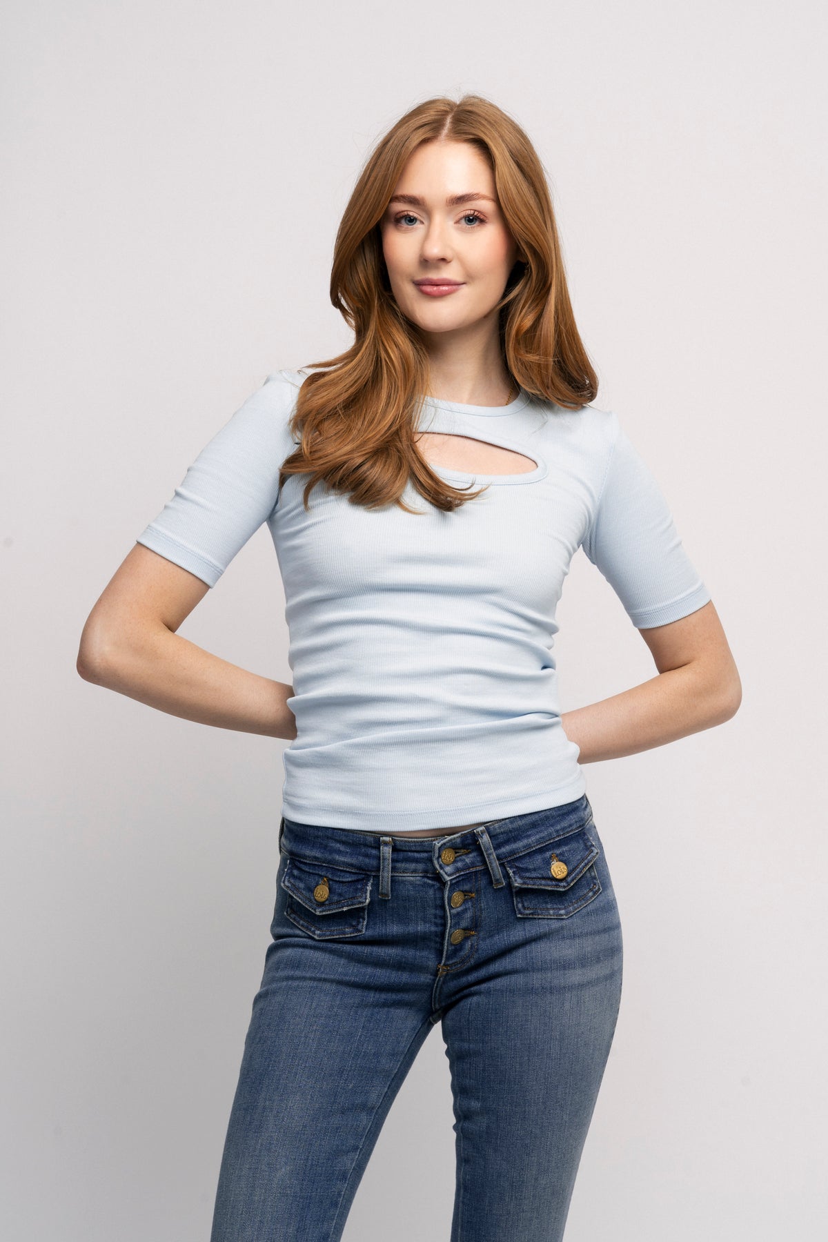 Jersey Short Sleeve T-Shirt - Ljusblå