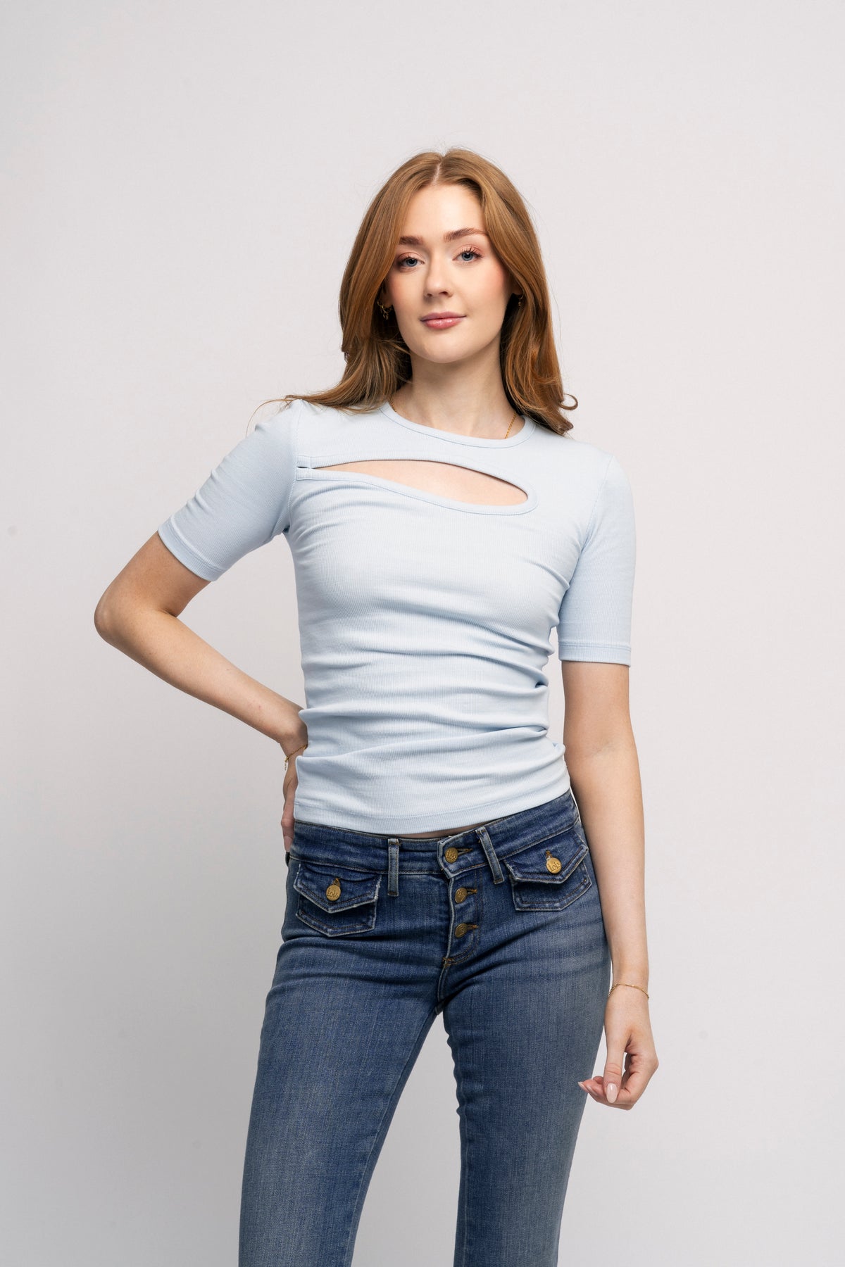 Jersey Short Sleeve T-Shirt - Ljusblå
