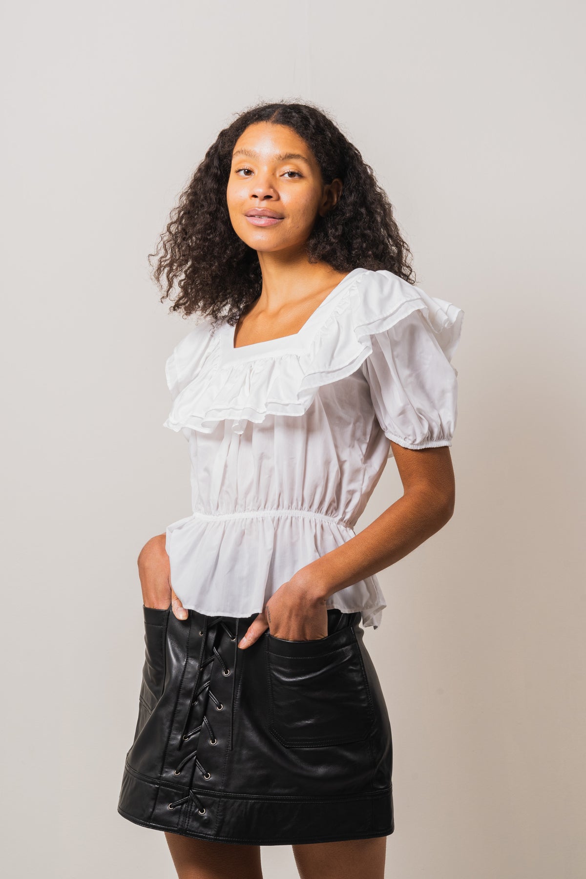 Ella Blouse - White