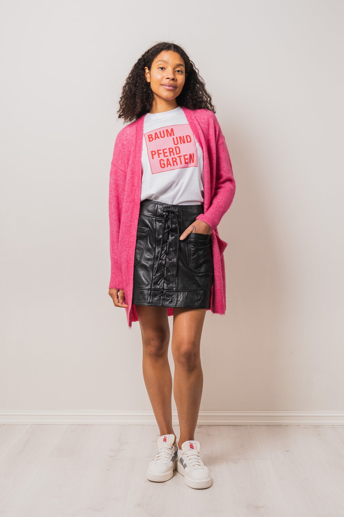 Lulu New Ls Knit Long Cardigan - Fuchsia Purple