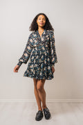 Georgette Mini Dress - Midnight