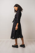 Yaskanga 7/8 Midi Dress - Black