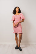 Rikko Stripe Dress - Red