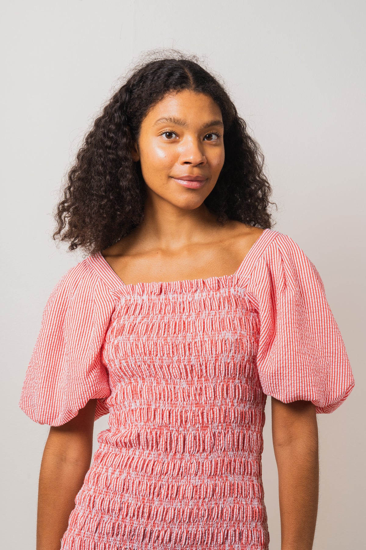 Rikko Stripe Dress - Red
