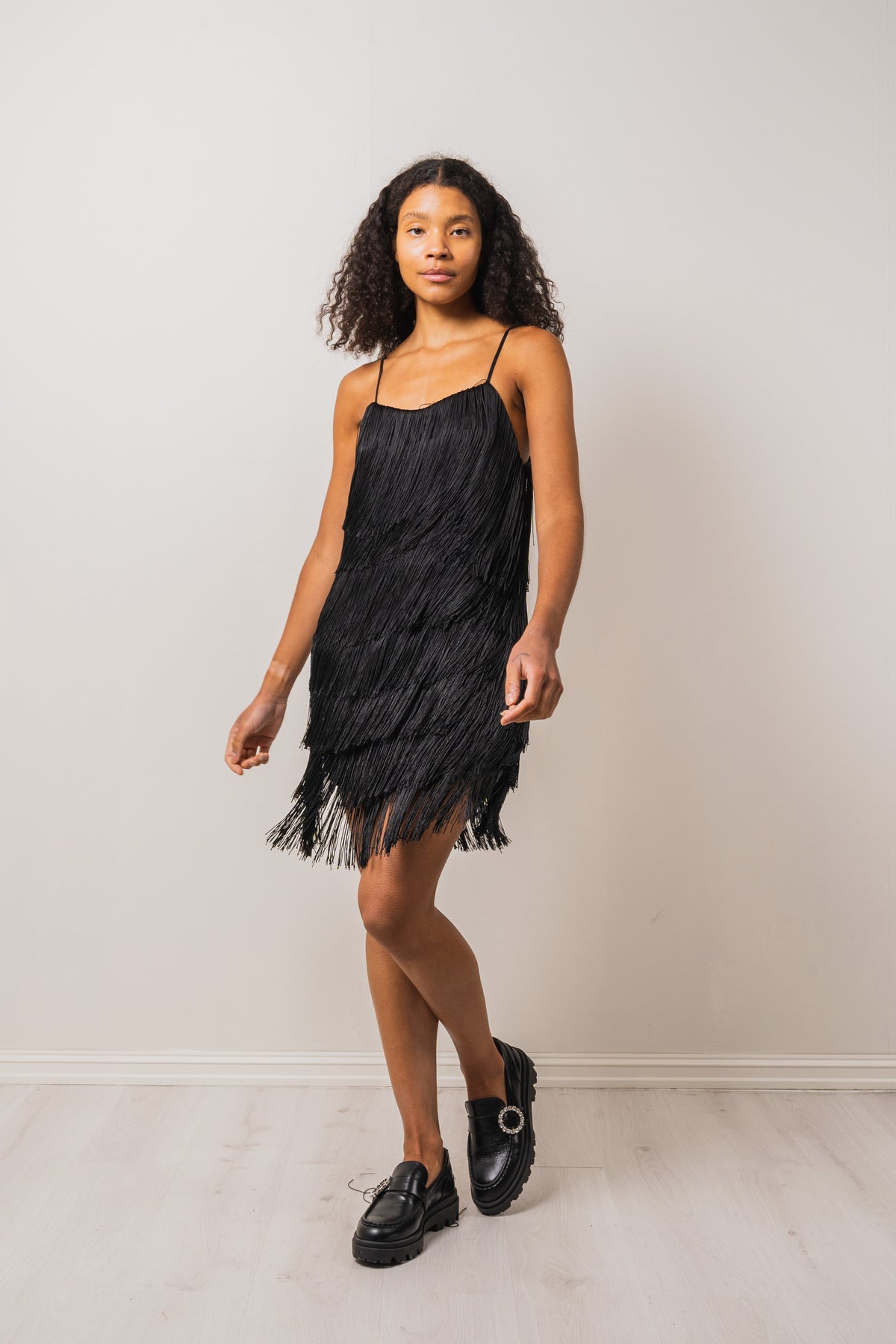 Fringe Dress - Black