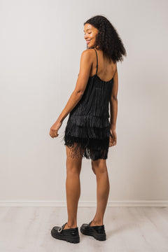Fringe Dress - Black