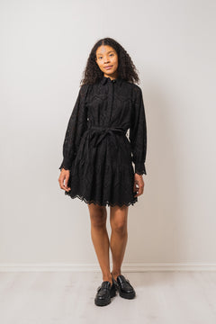 Yasholi LS Belt Dress - Black