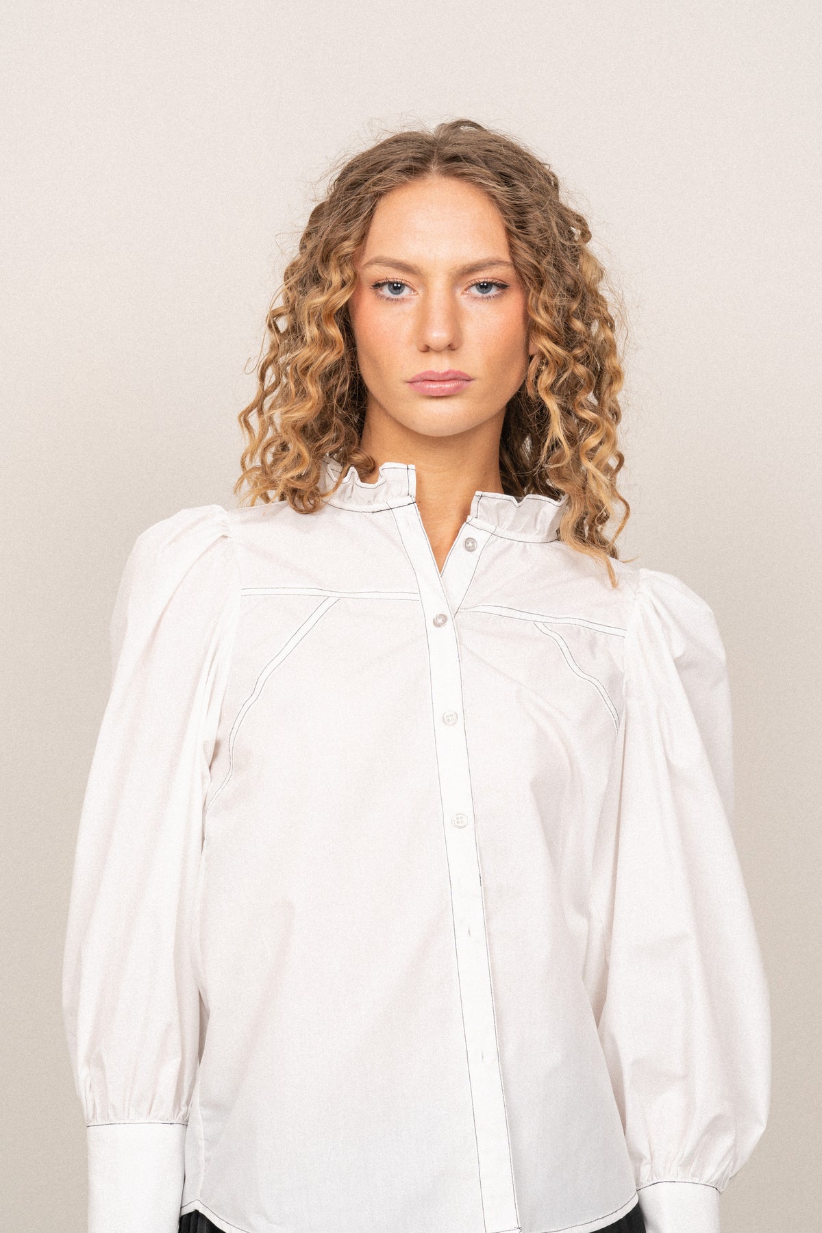 Bonnie Stitch Shirt - White