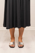 Claire Plain Leather - Silver