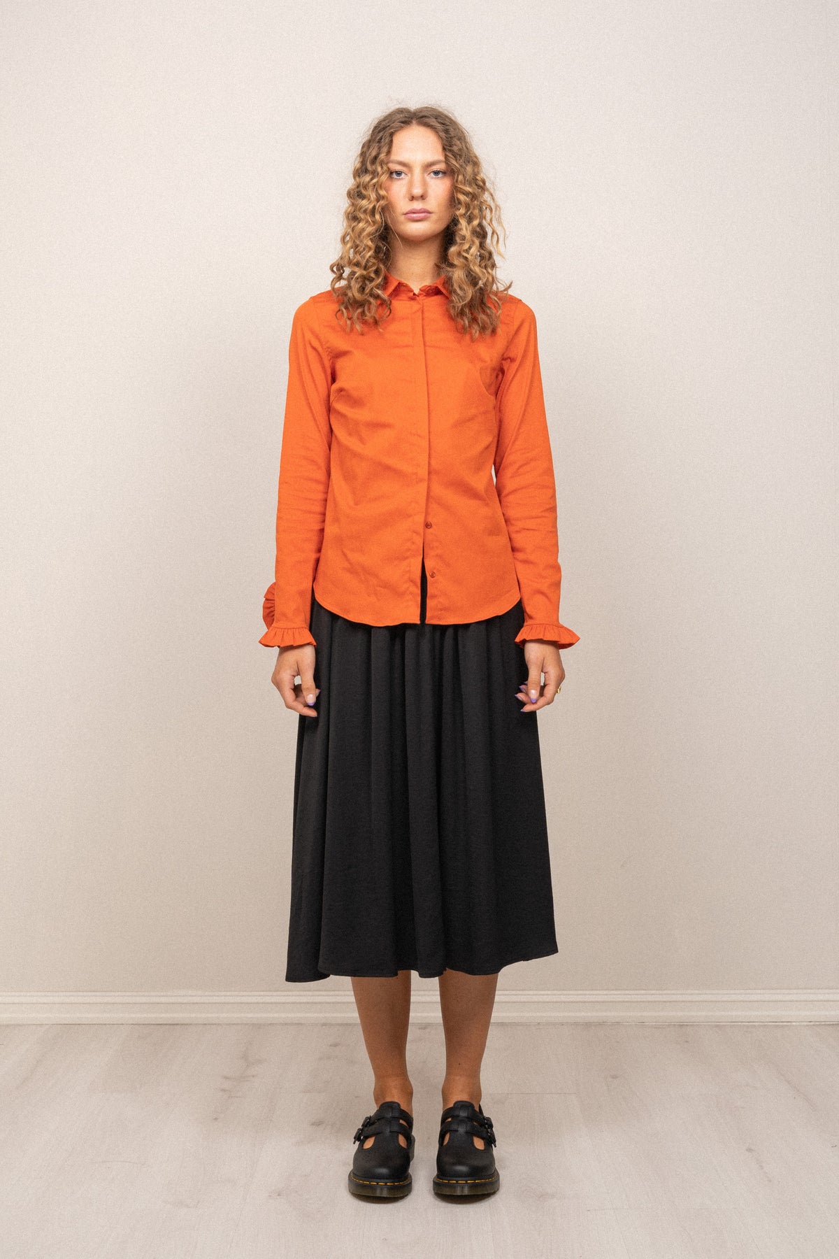 Mattie Flip Shirt - Burnt Ochre