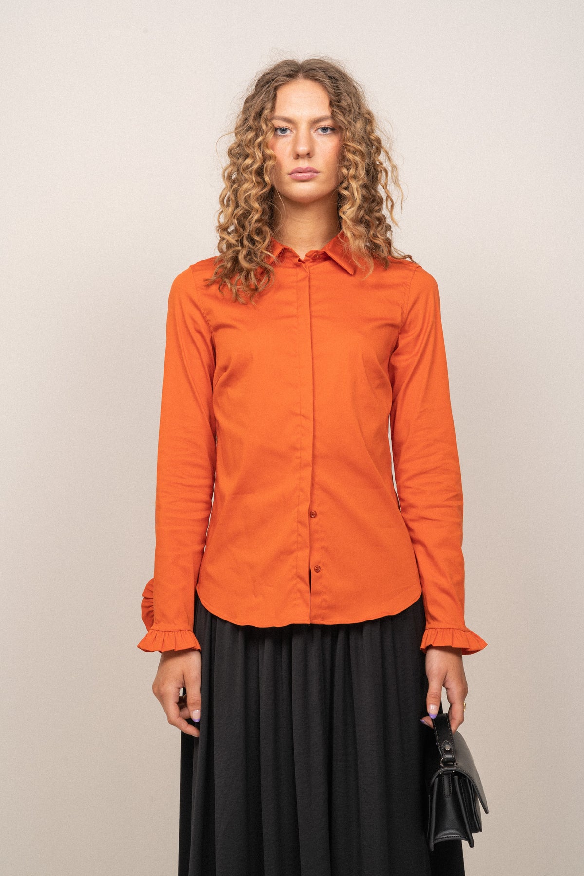 Mattie Flip Shirt - Burnt Ochre
