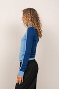 Adeline Knitted Sweater - Little Boy Blue