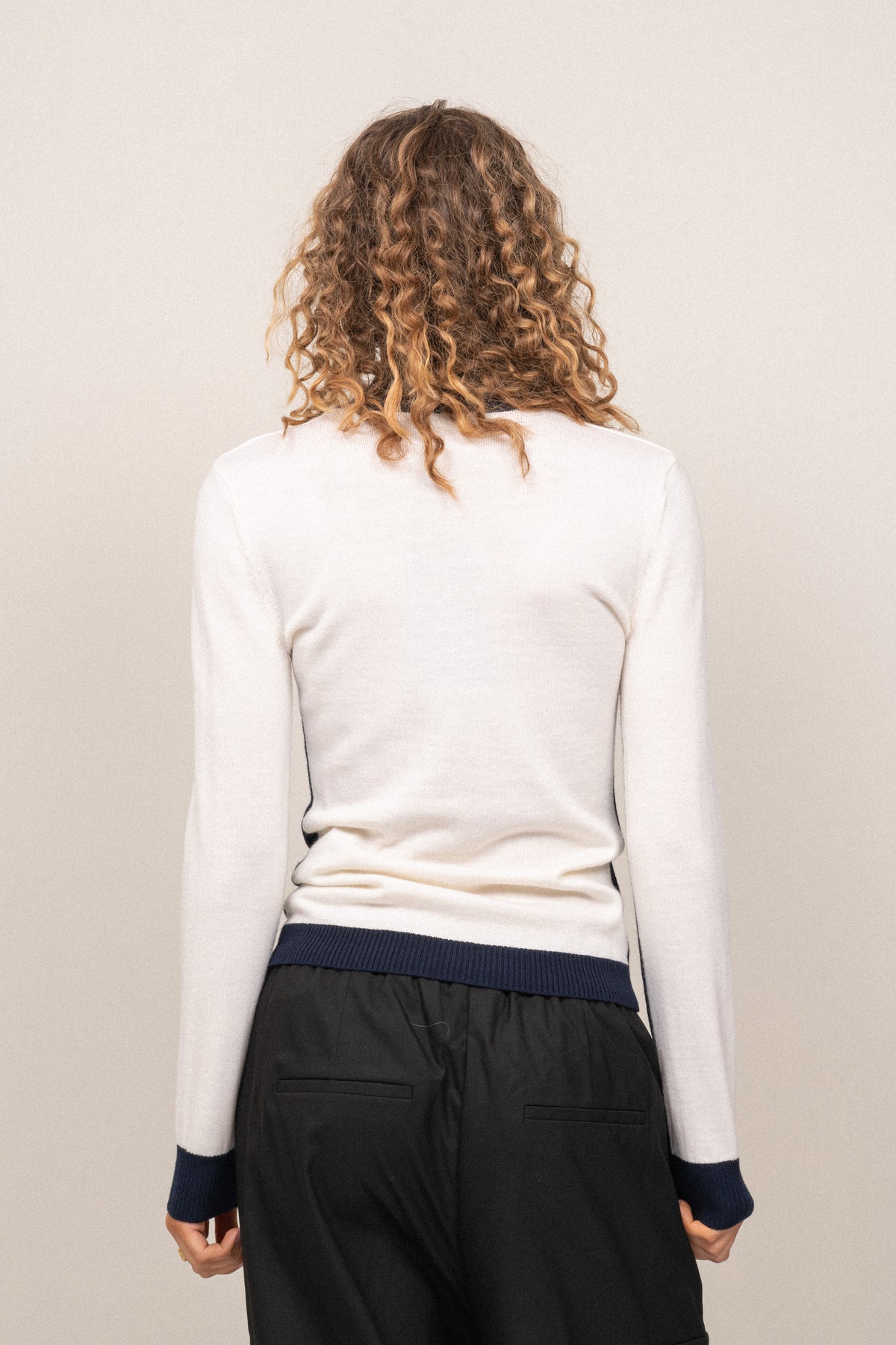 Adeline Knitted Sweater - Jl Navy
